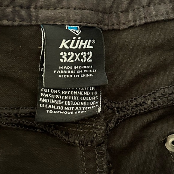 Kuhl Technical Pants Jeans Mens Size 32x32‎ RN#108846 color Black - Picture 9 of 10